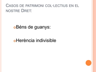 Acceptar l’herència a benefici d’inventari.PATRIMONI SEPARAT – Casos:Herència acceptada a benefici d’inventari