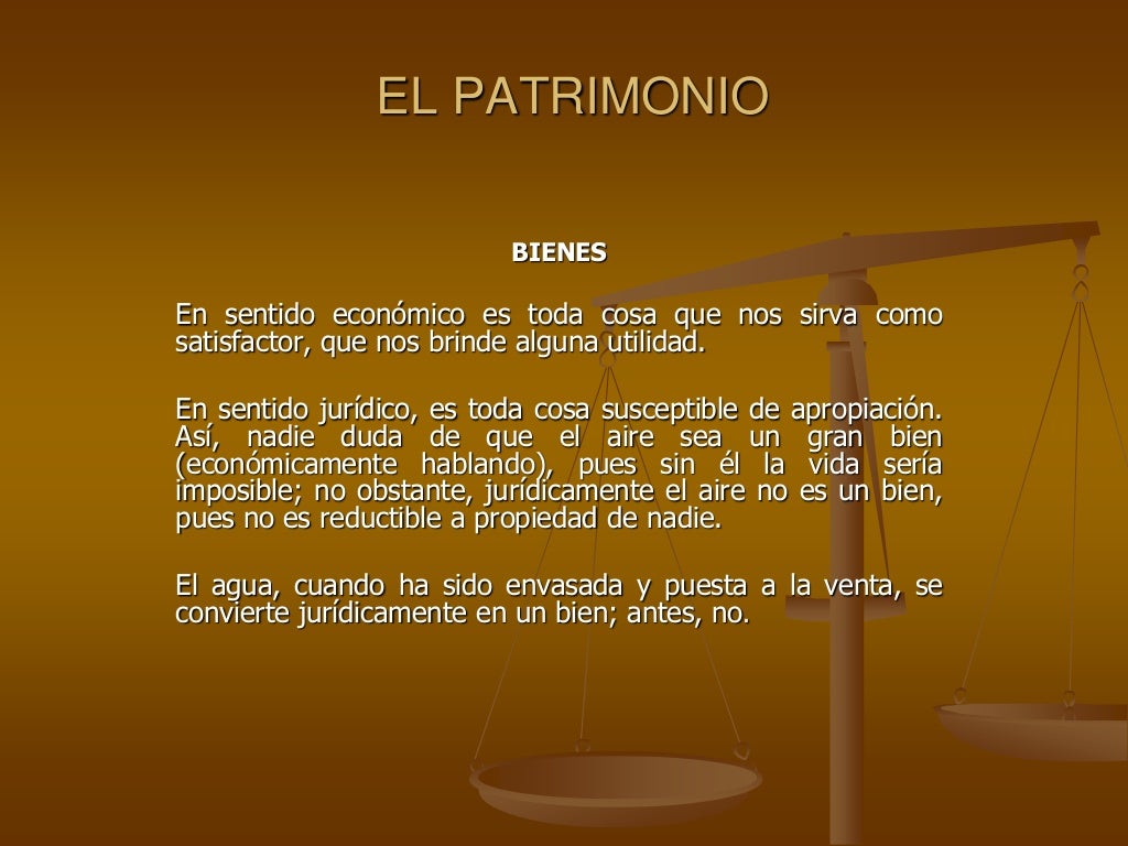 El patrimonio
