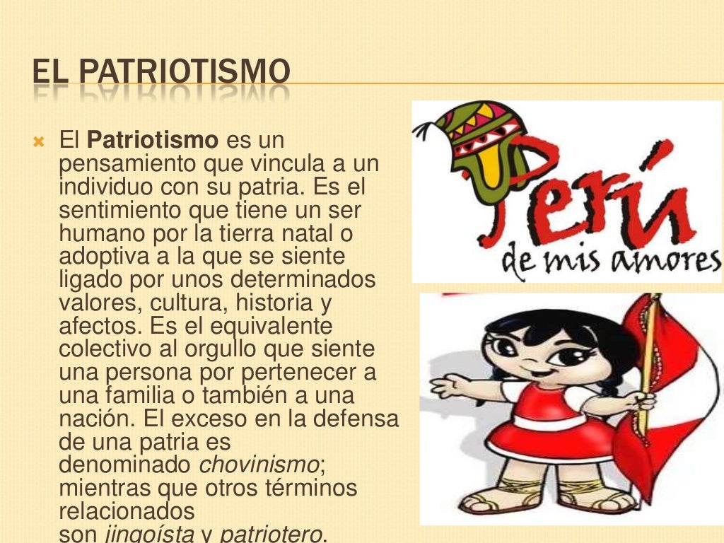 El patriotismo