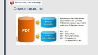 EL PDT - TEMA 5 DEsarrollado en los sistemas | PPTX