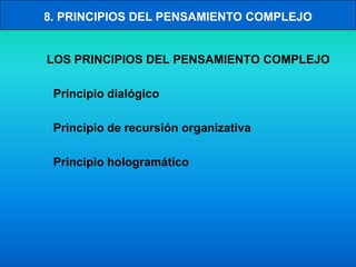 El Pensamiento Complejo