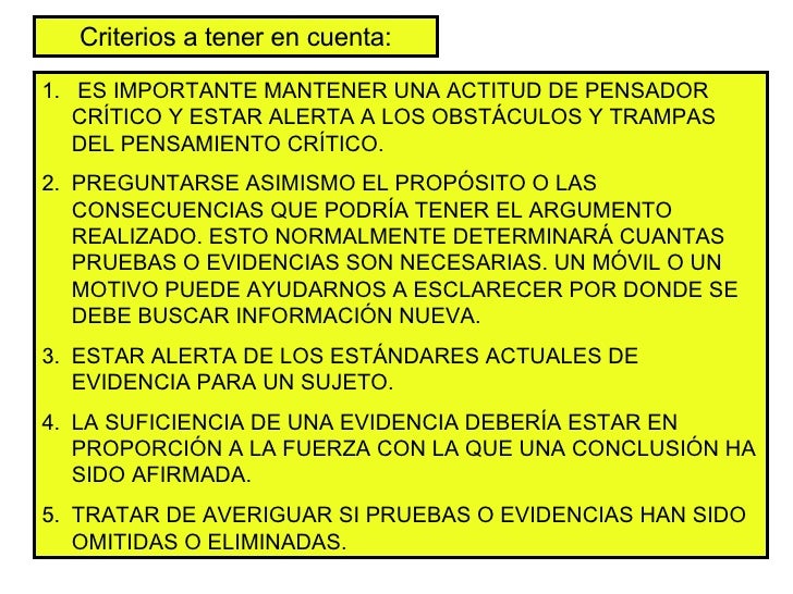 El Pensamiento CríTico