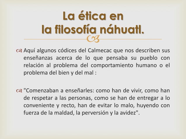 El pensamiento filosófico en la cultura mesoamericana