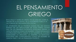 EL PENSAMIENTO GRIEGO | PDF
