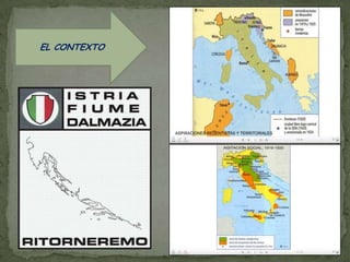 MODELO EXPLICATIVO DE LOS REGÍMENES FASCISTASEL CONTEXTOLA ASCENSIÓN AL PODERCONSTRUCCIÓN DEL ESTADO FASCISTAFIN DEL ESTADO FASCISTA
