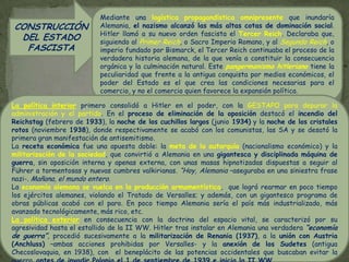 Además el nazismo es una ideología racistaque cree en la superioridad de la raza aria; así elantisemitismoexplica la postración de Alemania por la corrupción de la mezcla y la traición de judíos alemanes, y otorga al nacionalismo un enemigo interior y exterior. Leyes de Nüremberg (1935)