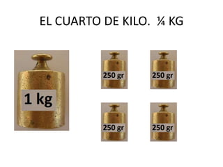 EL CUARTO DE KILO. ¼ KG
 