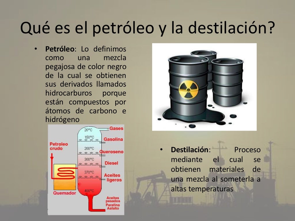 El petróleo y sus derivados materiales