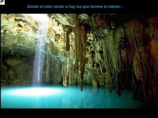 Donde el color existe si hay luz que ilumine tu interior...