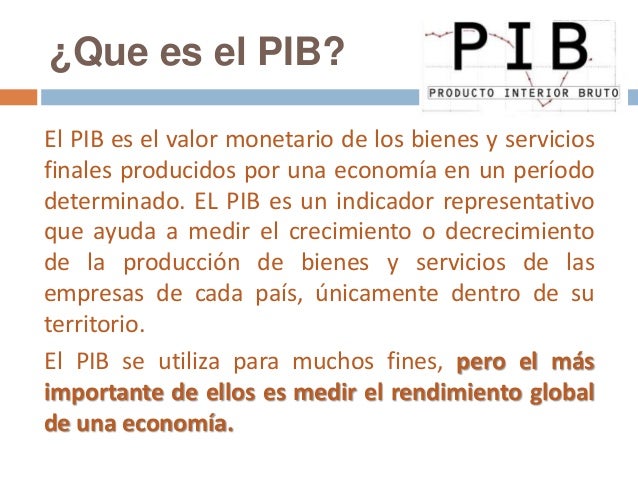 producto interno bruto PIB