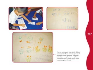 287
Son los autos que al final cambió al darse
cuenta contando las monedas, que con 4
eran suficientes, después se arrepintió y
colocó uno más y dos monedas, dijo que
Luis debía llevar 2 pesos, para si quería
comprar algo en el circo.
 