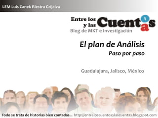 El plan de Análisis
            Paso por paso

Guadalajara, Jalisco, México
 