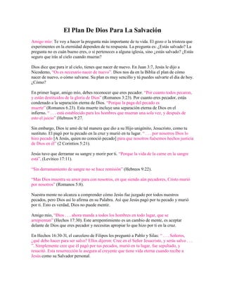 El plan de dios para la salvación | DOCX