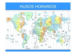 HUSOS HORARIOS
 