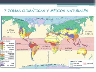 7.ZONAS CLIMÁTICAS Y MEDIOS NATURALES 
 