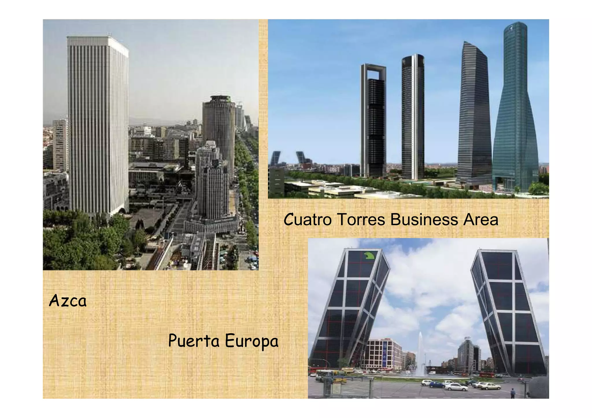 Cuatro Torres Business Area



Azca

       Puerta Europa
 