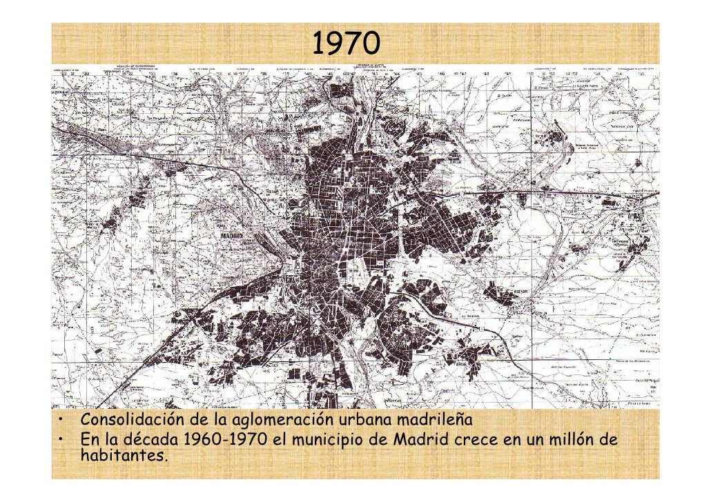 Plano urbano de Madrid 1970