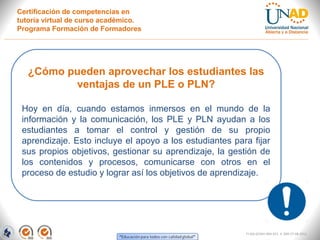 El ple y el pln como entorno de aprendizaje | PPT
