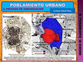 EL  POBLAMIENTO  LA CIUDAD CIUDAD INDUSTRIAL Ensanche  