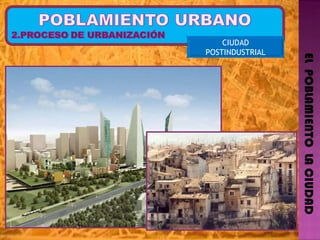 EL  POBLAMIENTO  LA CIUDAD CIUDAD POSTINDUSTRIAL 
