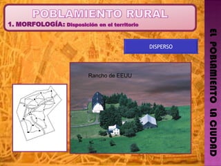 EL  POBLAMIENTO  LA CIUDAD DISPERSO Rancho de EEUU 