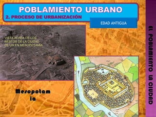 EL  POBLAMIENTO  LA CIUDAD EDAD ANTIGUA VISTA AÉREA DE LOS RESTOS DE LA CIUDAD DE UR EN MESOPOTAMIA Mesopotamia 