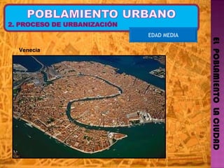 EL  POBLAMIENTO  LA CIUDAD EDAD MEDIA Venecia  