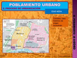 EL  POBLAMIENTO  LA CI UDAD EDAD MEDIA Córdoba, caso histórico de origen musulmán 
