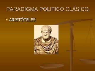 PARADIGMA POLITICO CLÁSICO ARISTÓTELES 