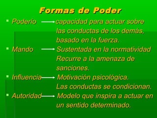 El poder. | PPT