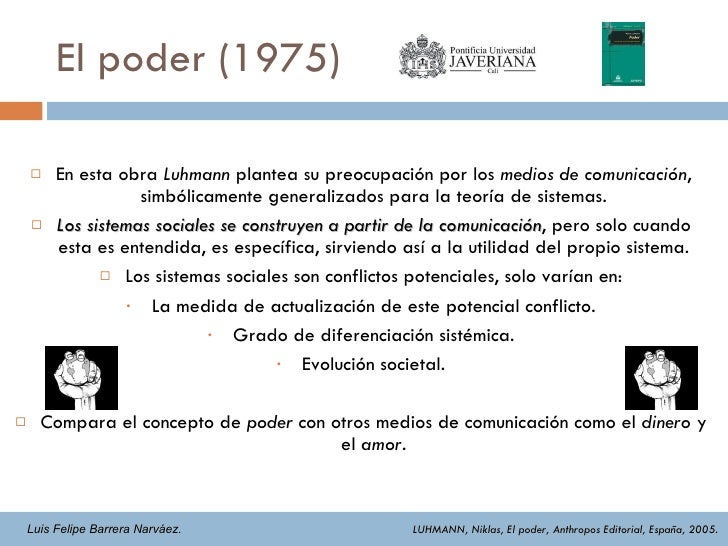 EL PODER NIKLAS LUHMANN PDF EL PODER NIKLAS LUHMANN PDF