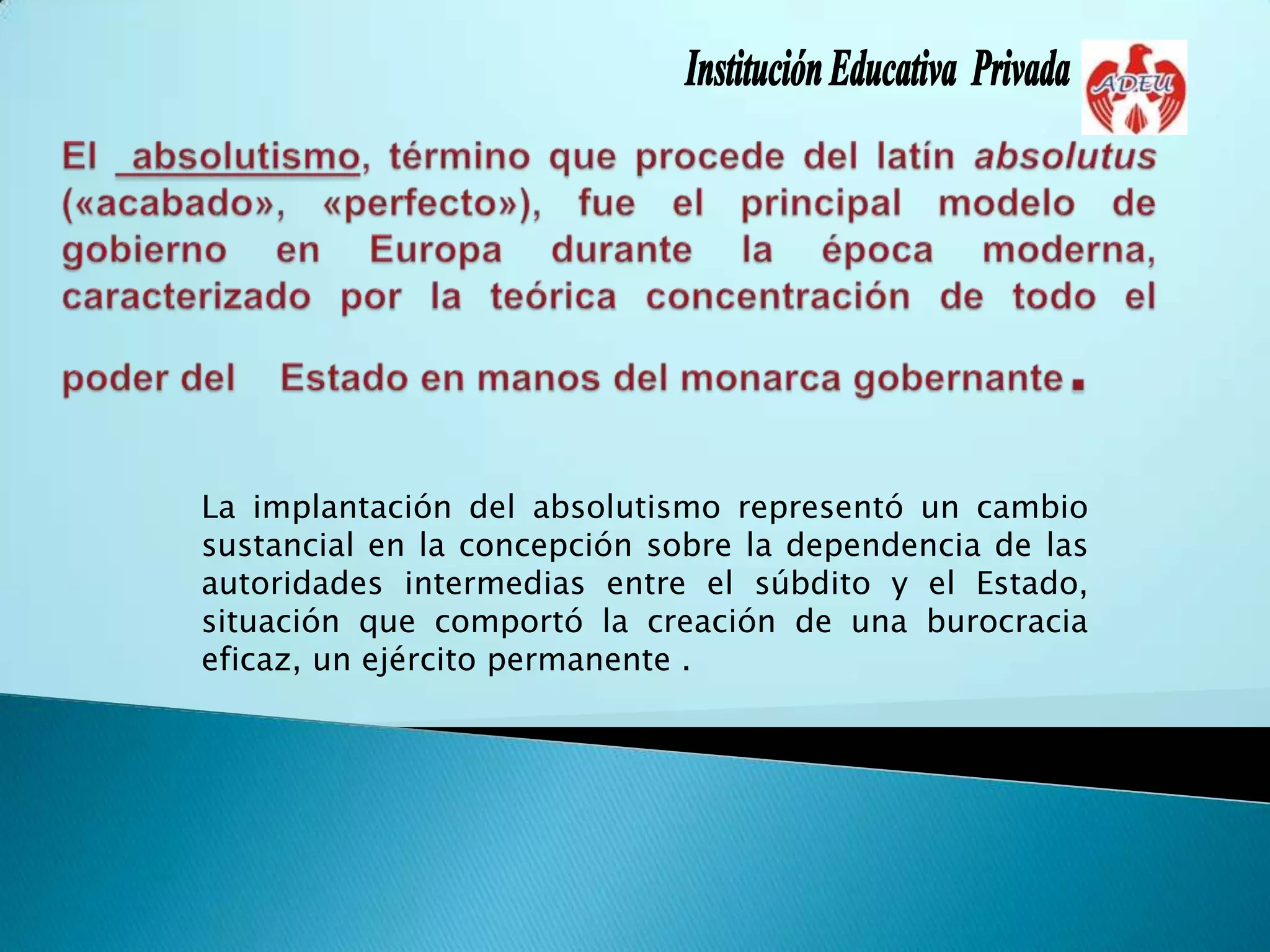 El poder absoluto | PPTX
