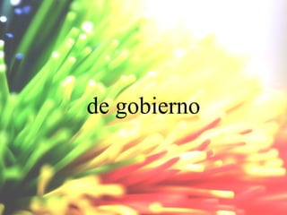 de gobierno

 