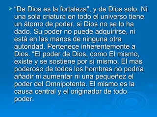 El Poder De Dios | PPT