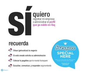 El poder de foursquare noviembre 2011