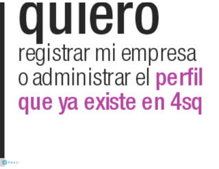 El poder de foursquare noviembre 2011