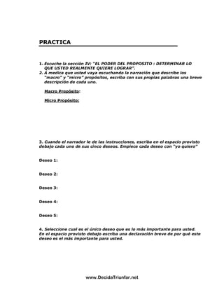 El Poder De La Autodisciplina Guia De Estudio | PDF
