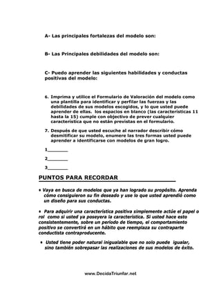 El Poder De La Autodisciplina Guia De Estudio | PDF