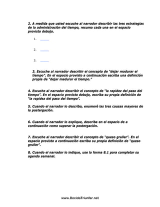 El Poder De La Autodisciplina Guia De Estudio | PDF