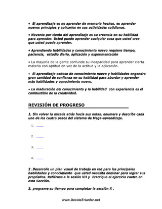 El Poder De La Autodisciplina Guia De Estudio | PDF