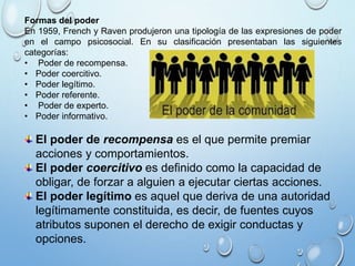 El poder de la comunidad y liderazgo de la comunidad | PPTX