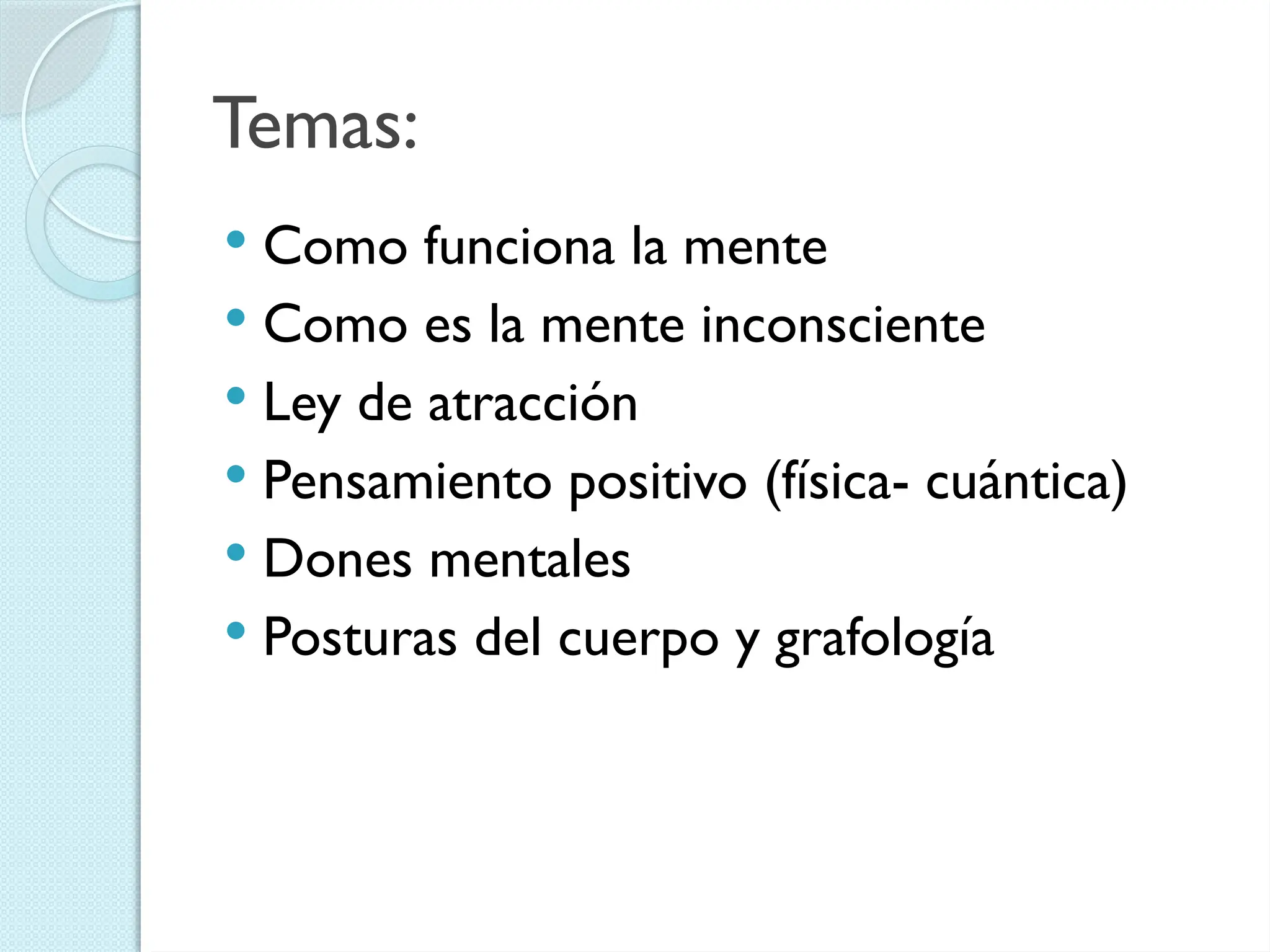 El Poder de la Mente y como y como Transformarnos | PPT