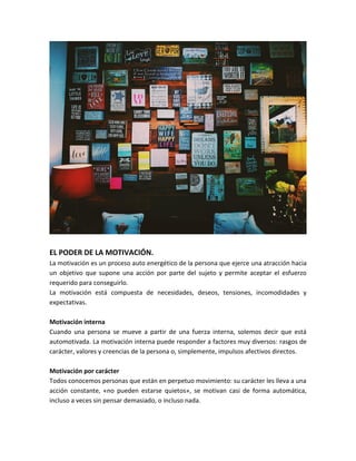 El poder de la motivacion | PDF