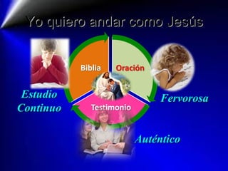 Yo quiero andar como Jesús Auténtico Fervorosa Estudio Continuo 