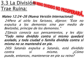 En la Unidad descubrimos más fácil el Amor de Dios.SI LA UNIDAD NOS LLEVA AL CONOCIMENTO DE DIOS Y A DISFRUTAR LA PLANITUD, QUE CREEN QUE HACE satanás?