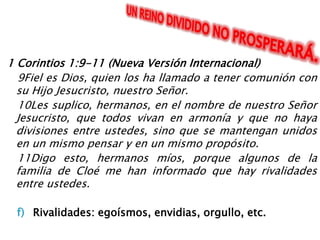 3.1 Entendiendo que hay un solo Dios y de ahí una sola Doctrina: Efesios 4:1-6 (Nueva Versión Internacional)   1Por eso yo, que estoy preso por la causa del Señor, les ruego que vivan de una manera digna del llamamiento que han recibido,    2siempre humildes y amables, pacientes, tolerantes unos con otros en amor.    3Esfuércense por mantener la unidad del Espíritu mediante el vínculo de la paz.    4Hay un solo cuerpo y un solo Espíritu, así como también fueron llamados a una sola esperanza;    5un solo Señor, una sola fe, un solo bautismo;    6un solo Dios y Padre de todos, que está sobre todos y por medio de todos y en todos. 