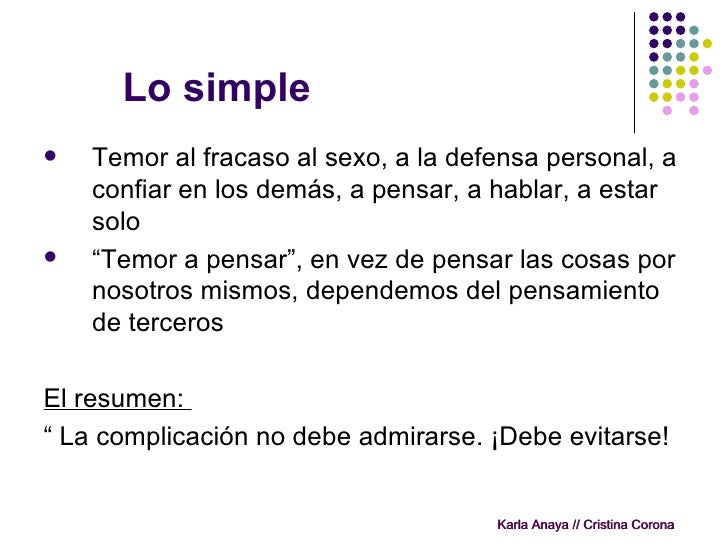 El poder de lo simple frases