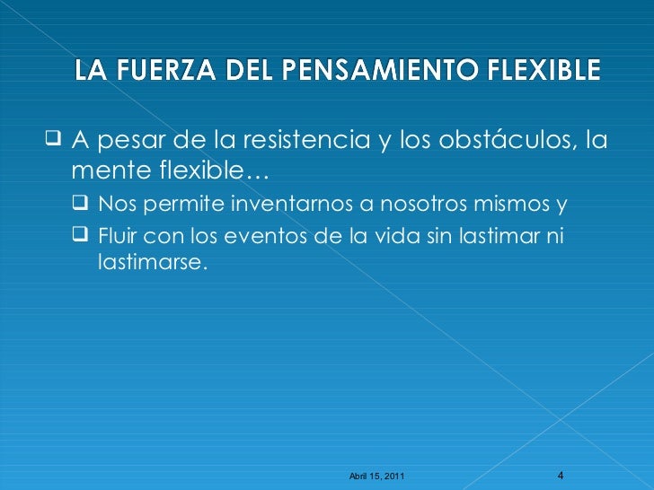 El poder del pensamiento flexible