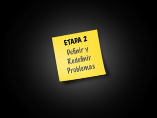 ETA PA 2
Deﬁ ni r y
Re d eﬁn i r
P roble m as
 