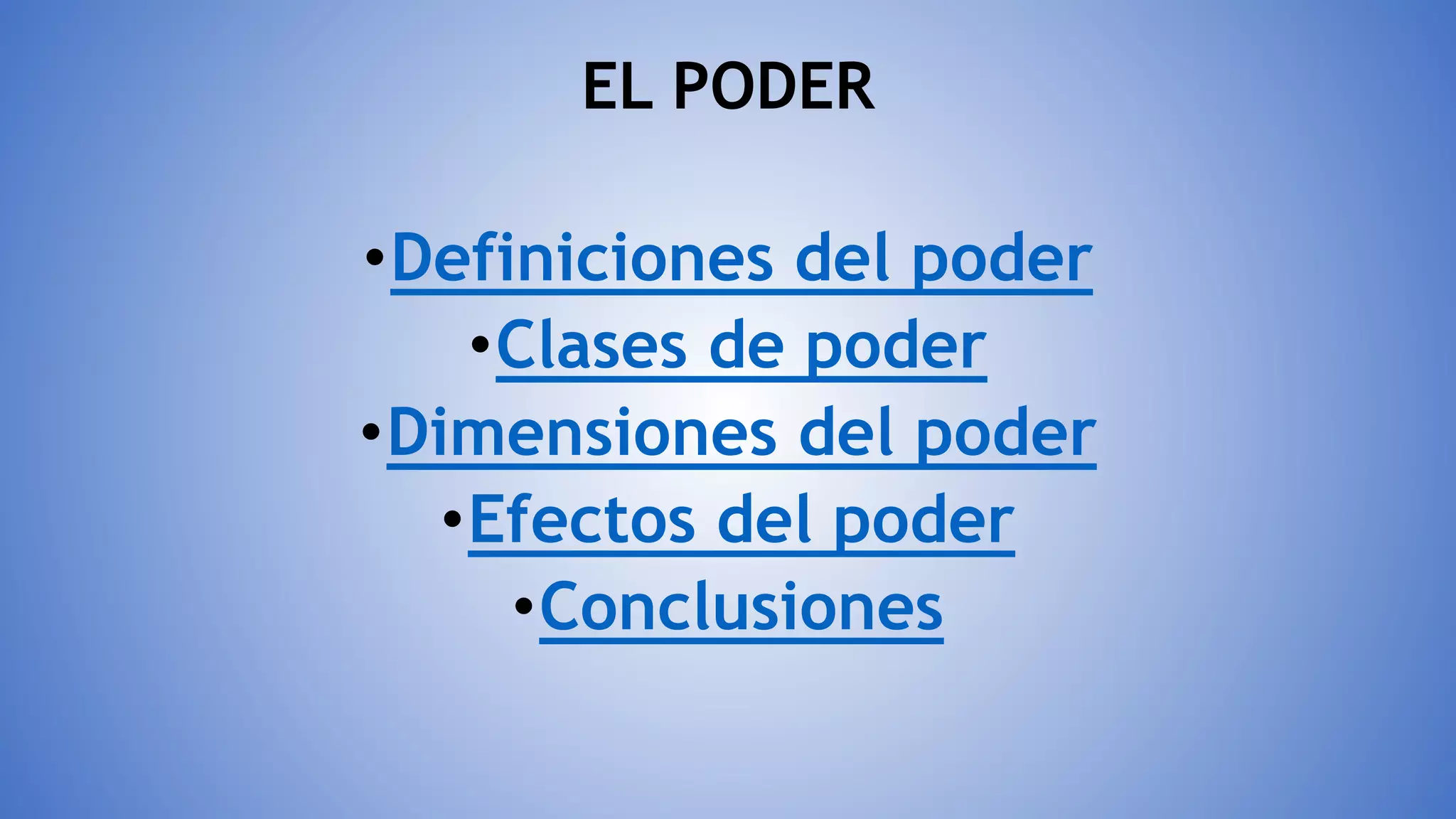 El Poder | PPTX
